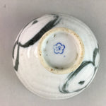Japanese Porcelain Rice Bowl Vtg Chawan Blue White Gourd Sometsuke PP247