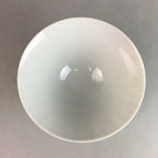 Japanese Porcelain Rice Bowl Vtg Chawan Plaid Black Gold Red PP267