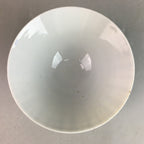 Japanese Porcelain Rice Bowl Vtg Chawan Plaid Black Gold Red PP281