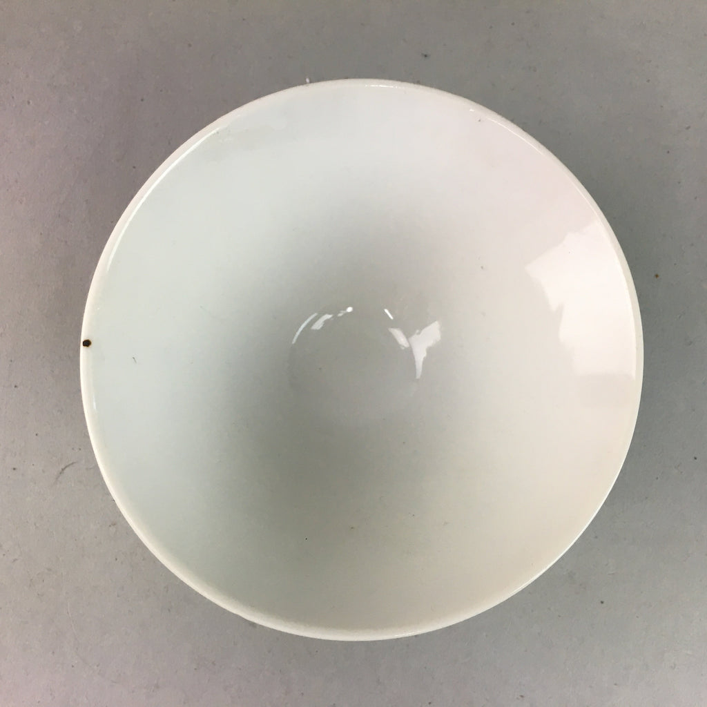 Japanese Porcelain Rice Bowl Vtg Chawan Plus Sign Plaid Gold Green Arita PP200