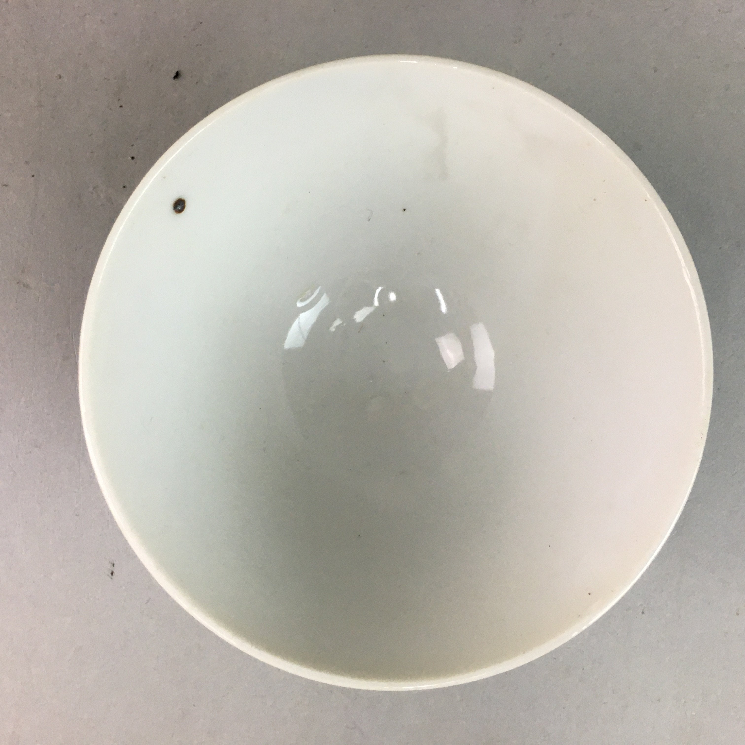 Japanese Porcelain Rice Bowl Vtg Chawan Red Black Flower Leaf PP232