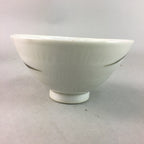 Japanese Porcelain Rice Bowl Vtg Chawan Red Black Flower Leaf PP235