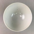 Japanese Porcelain Rice Bowl Vtg Chawan Red Black Flower Leaf PP235