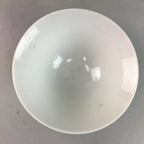 Japanese Porcelain Rice Bowl Vtg Chawan Red Geometric Net Pattern PP192