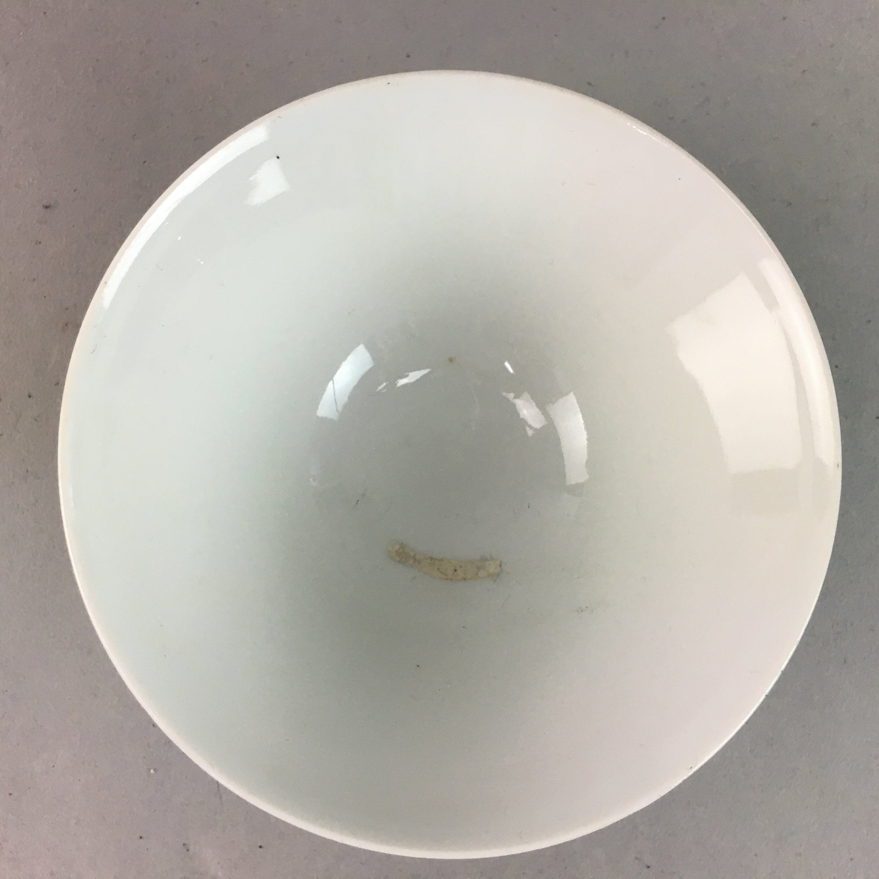 Japanese Porcelain Rice Bowl Vtg Chawan Wavy Line Seaweed Red Black PP207