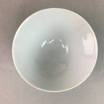 Japanese Porcelain Rice Bowl Vtg Chawan Wavy Line Seaweed Red Black PP208