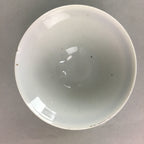 Japanese Porcelain Rice Bowl Vtg Kanji Green Gold Chawan PP151