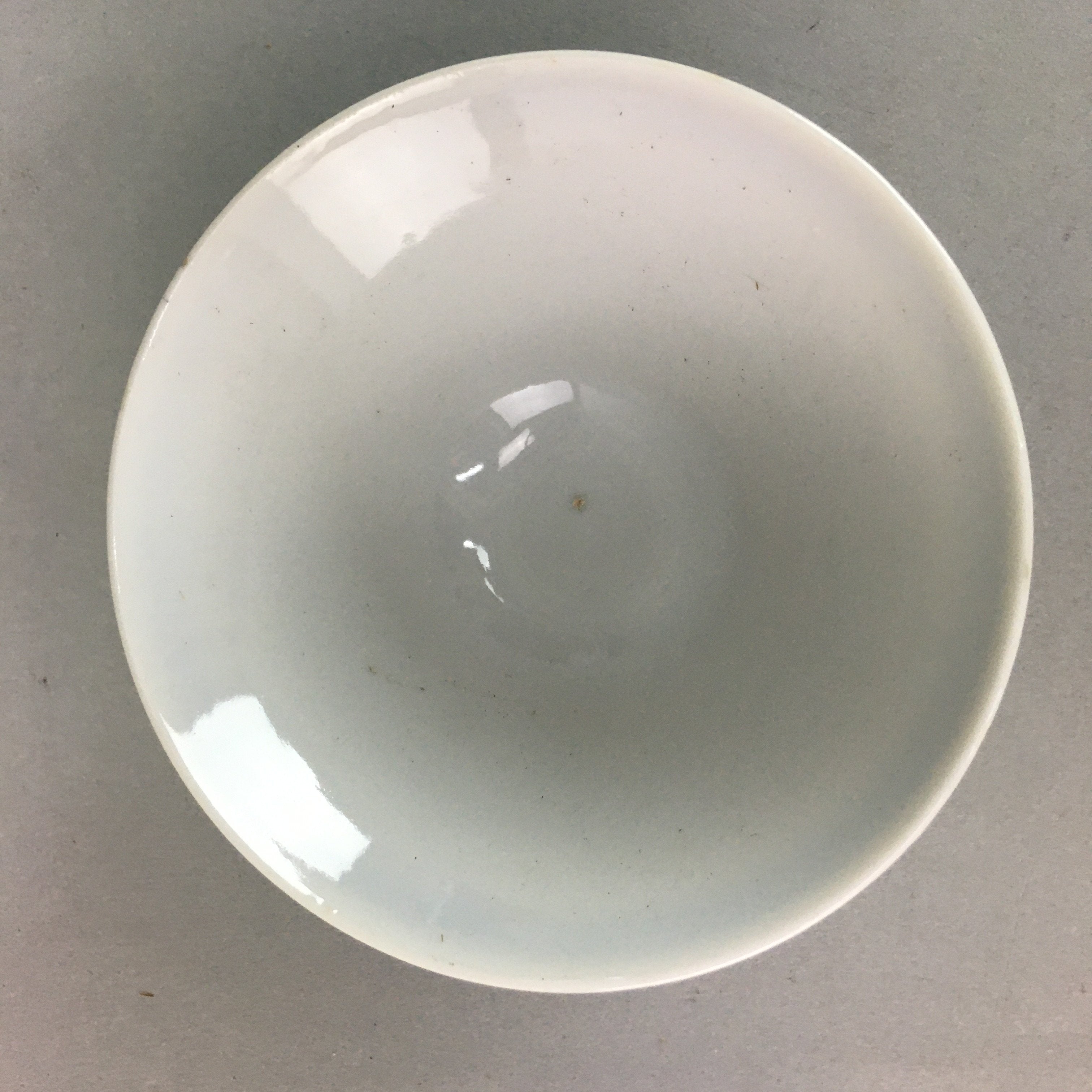 Japanese Porcelain Rice Bowl Vtg Kanji Green Gold Chawan PP154