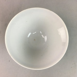 Japanese Porcelain Rice Bowl Vtg Kanji Green Gold Chawan PP156
