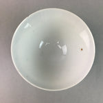 Japanese Porcelain Rice Bowl Vtg Kanji Green Gold Chawan PP160