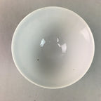 Japanese Porcelain Rice Bowl Vtg Kanji Green Gold Chawan PP163