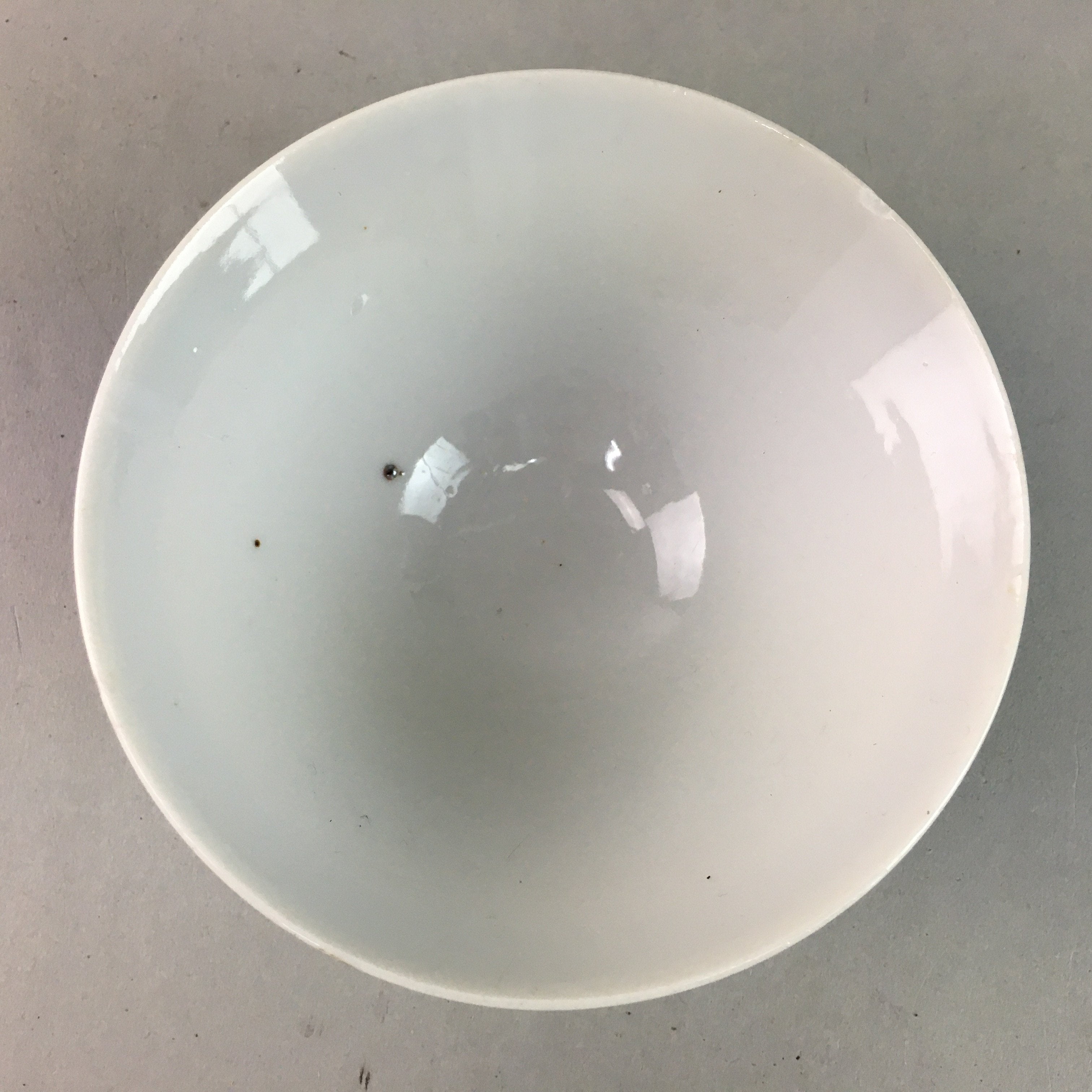 Japanese Porcelain Rice Bowl Vtg Kanji Green Gold Chawan PP180
