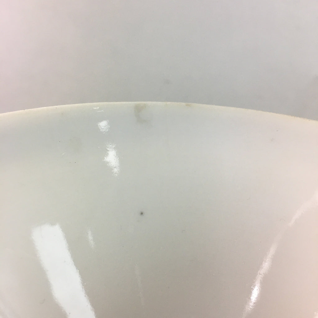 Japanese Porcelain Rice Bowl Vtg Kanji Green Gold Chawan PP181