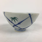 Japanese Porcelain Rice Bowl Vtg Plum blossoms Sometsuke White Chawan PP884