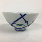 Japanese Porcelain Rice Bowl Vtg Plum blossoms Sometsuke White Chawan PP887