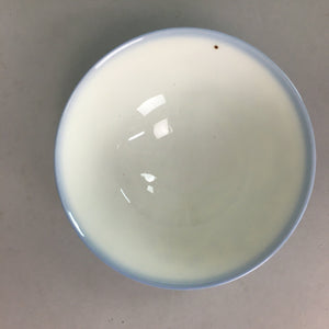 Japanese Porcelain Rice Bowl Vtg Sometsuke Blue White Child Karako PP69