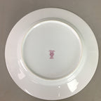 Japanese Porcelain Round Plate Vtg Noritake White Blue Floral QT75