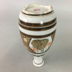 Japanese Porcelain Sake Bottle Kutani ware Vtg Tokkuri Poem Kimono TS216