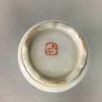 Japanese Porcelain Sake Bottle Kutani ware Vtg Tokkuri Poem Kimono TS224
