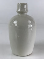 Japanese Porcelain Sake Bottle Pottery Naked Kimono Woman Tokkuri White TS468