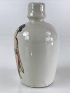 Japanese Porcelain Sake Bottle Pottery Naked Kimono Woman Tokkuri White TS468