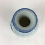 Japanese Porcelain Sake Bottle Vtg Blue Bamboo Dimple Design Tokkuri TS358
