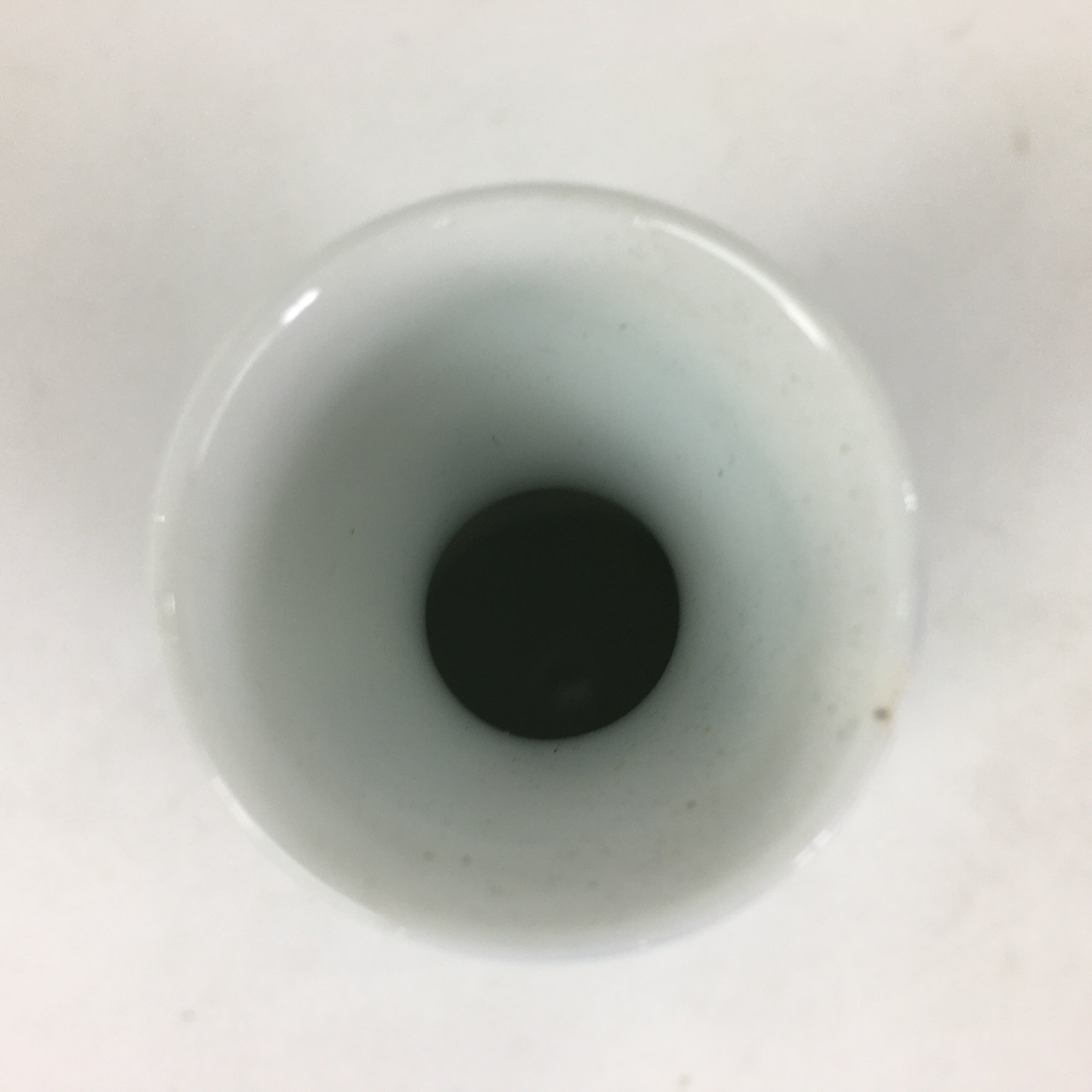 Japanese Porcelain Sake Bottle Vtg Blue Leaf Pattern Design Tokkuri TS379
