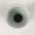 Japanese Porcelain Sake Bottle Vtg Blue Leaf Pattern Design Tokkuri TS383