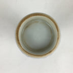 Japanese Porcelain Sake Bottle Vtg Blue Lines Design Tokkuri White TS393