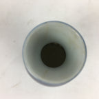 Japanese Porcelain Sake Bottle Vtg Blue White Shinogi Design Tokkuri TS354
