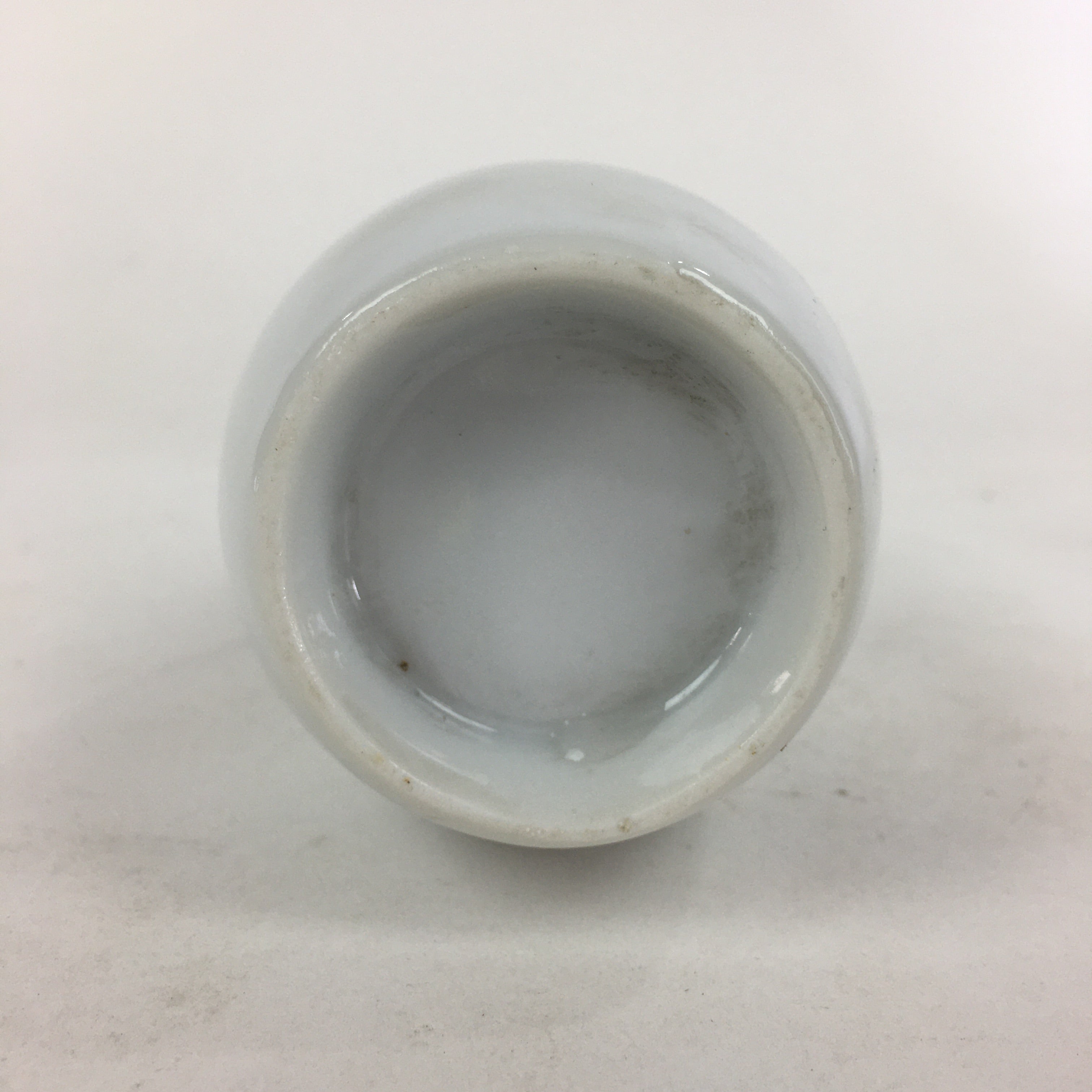 Japanese Porcelain Sake Bottle Vtg Cherry Blossom Design White Tokkuri TS347