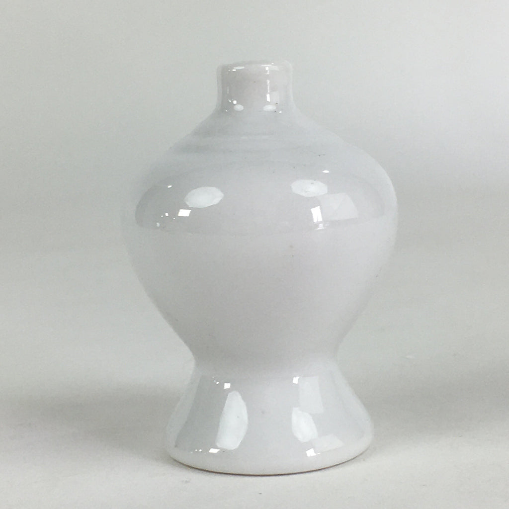 Japanese Porcelain Sake Bottle Vtg Kamidana Shinto Shrine Tokkuri White TS400