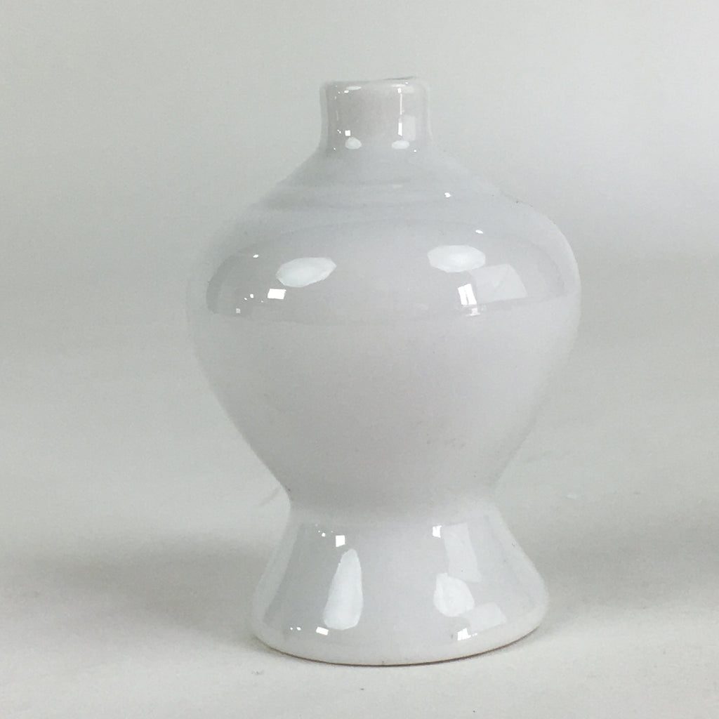 Japanese Porcelain Sake Bottle Vtg Kamidana Shinto Shrine Tokkuri White TS400