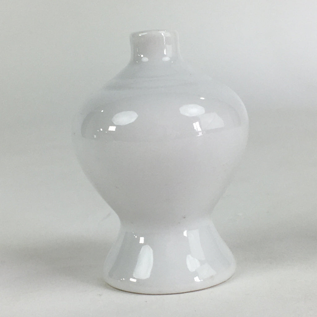 Japanese Porcelain Sake Bottle Vtg Kamidana Shinto Shrine Tokkuri White TS400
