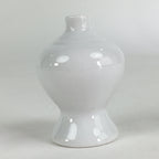 Japanese Porcelain Sake Bottle Vtg Kamidana Shinto Shrine Tokkuri White TS400