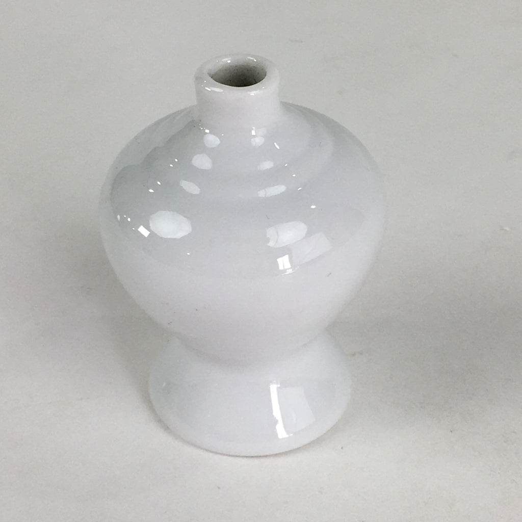 Japanese Porcelain Sake Bottle Vtg Kamidana Shinto Shrine Tokkuri White TS400