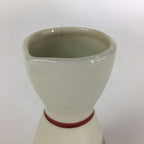 Japanese Porcelain Sake Bottle Vtg Kutani Ware Flower Tokkuri TS386