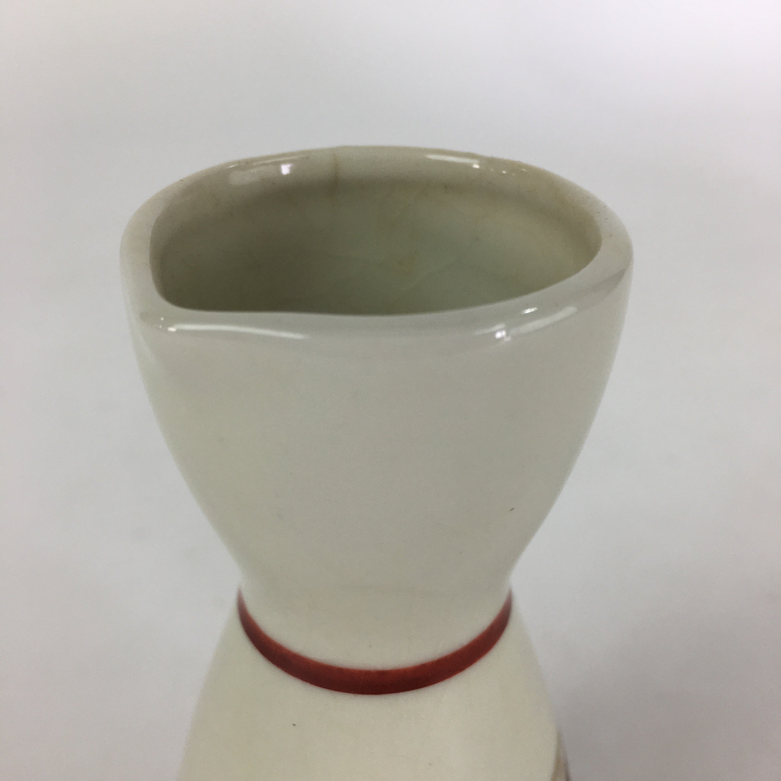 Japanese Porcelain Sake Bottle Vtg Kutani Ware Flower Tokkuri TS386