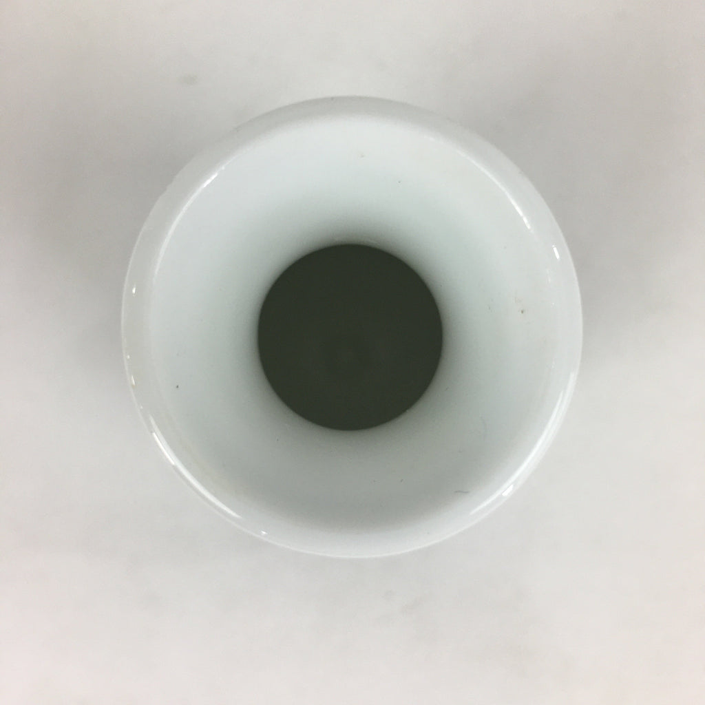 Japanese Porcelain Sake Bottle Vtg Mino Ware Tokkuri Blue White TS399
