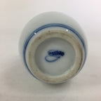 Japanese Porcelain Sake Bottle Vtg Sometsuke Blue Dragon White Tokkuri TS323