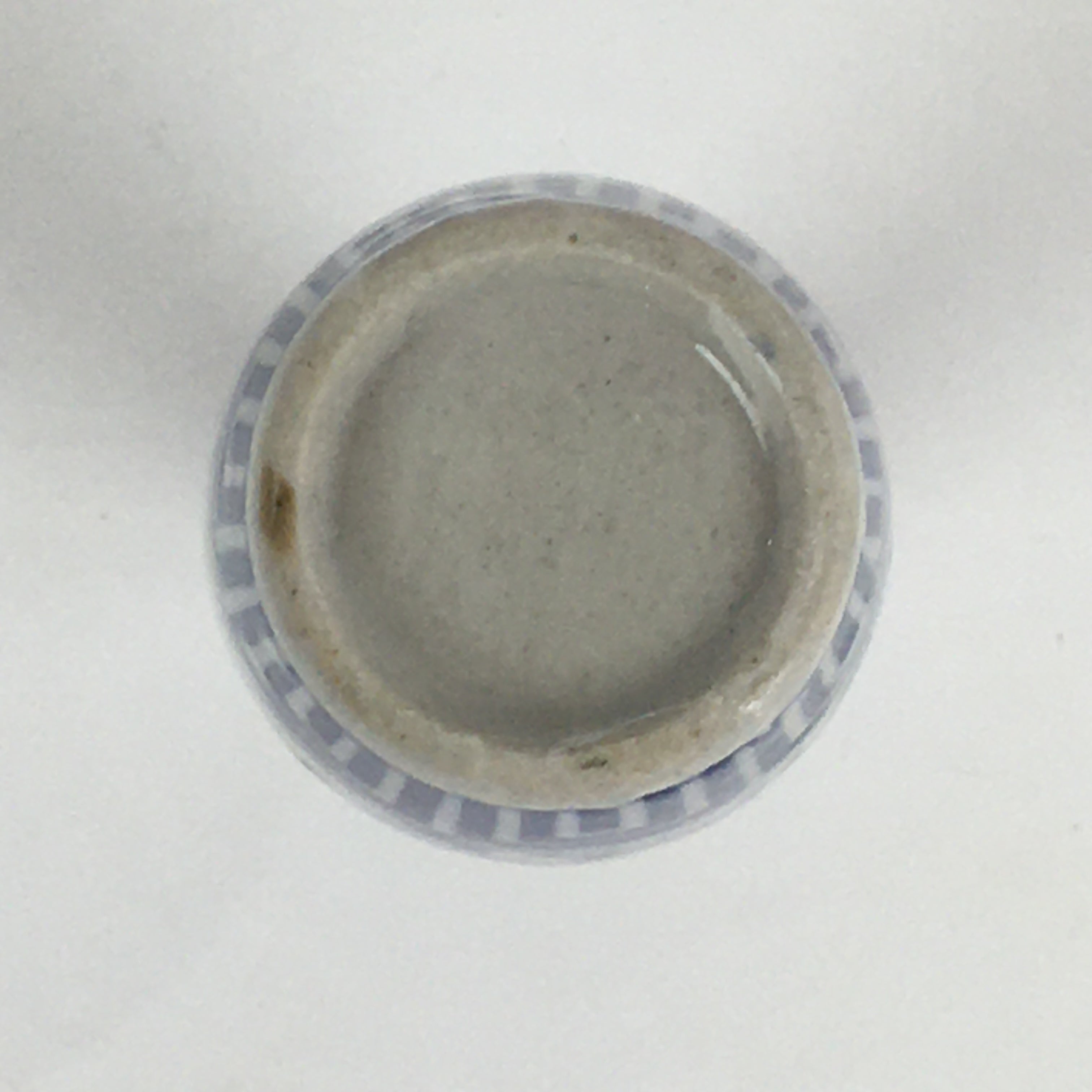 Japanese Porcelain Sake Bottle Vtg Tokkuri Blue White Slim Bottle TS401