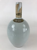 Japanese Porcelain Sake Bottle Vtg Tokkuri White Hakuji Bottle TS450