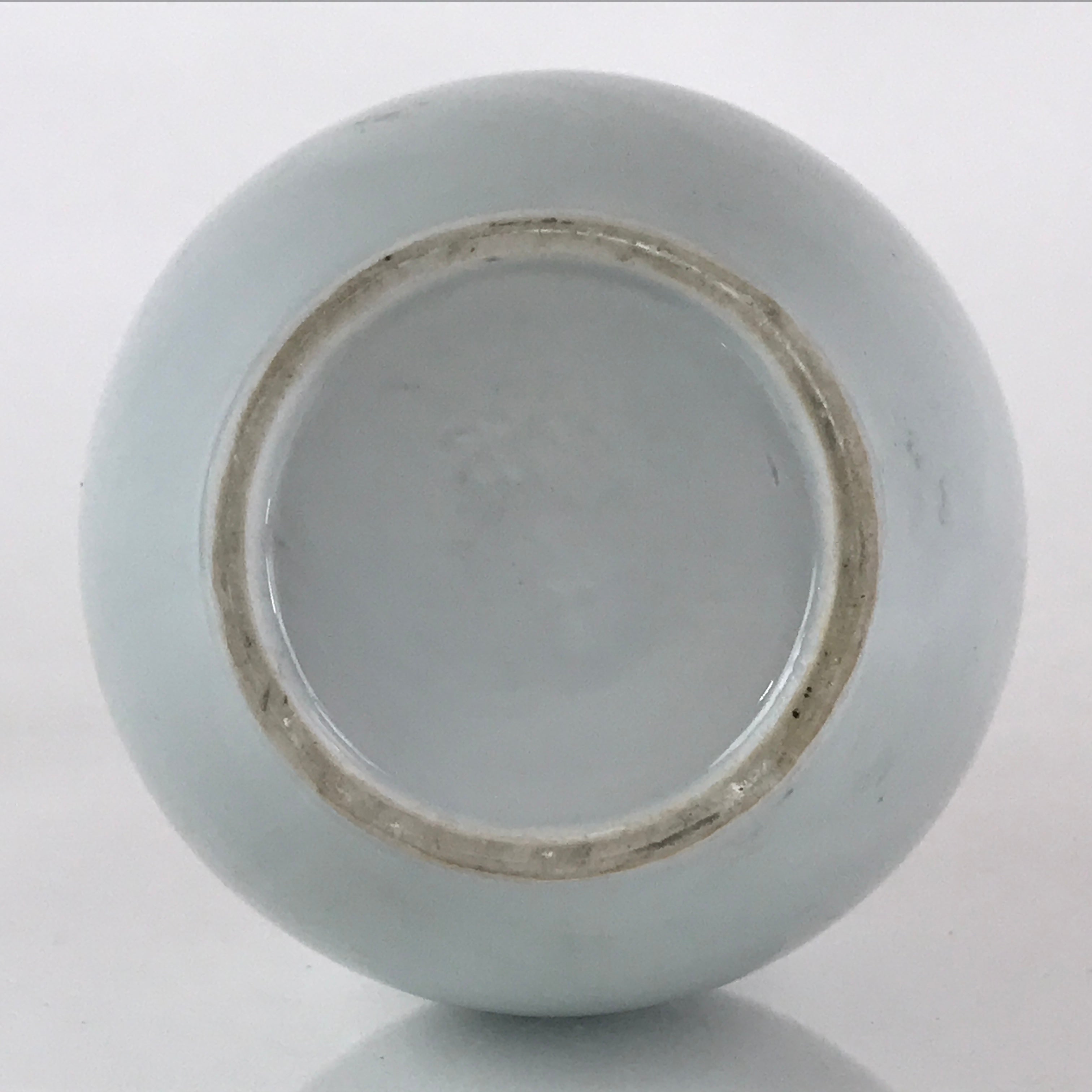 Japanese Porcelain Sake Bottle Vtg Tokkuri White Hakuji Bottle TS450