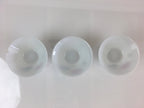 Japanese Porcelain Sake Cup 3pc Set Vtg Sakezuki Ochoko Guinomi PY112