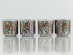 Japanese Porcelain Sake Cup 4pc Set Vtg Sakezuki Ochoko Guinomi PY129