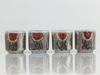 Japanese Porcelain Sake Cup 4pc Set Vtg Sakezuki Ochoko Guinomi PY129