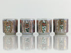 Japanese Porcelain Sake Cup 4pc Set Vtg Sakezuki Ochoko Guinomi PY129