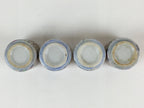 Japanese Porcelain Sake Cup 4pc Set Vtg Sakezuki Ochoko Guinomi PY129
