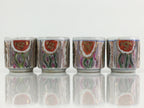 Japanese Porcelain Sake Cup 4pc Set Vtg Sakezuki Ochoko Guinomi PY130