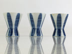 Japanese Porcelain Sake Cup 6pc Set Vtg Sakezuki Ochoko Guinomi PY114